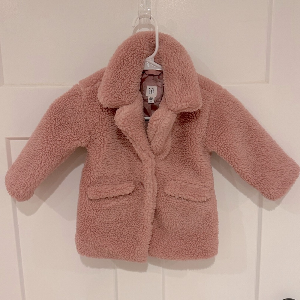 Baby Gap Toddler Girl Sherpa Jacket Size 18-24 Months